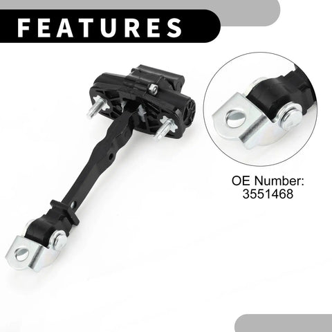 Opel Grandland X Front Left And Right No Nonsense Door Check Strap With Multi Level Opening Limiter Dampened Soft Close Mechanism