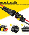 Top Tier 10 Set Of Premium 14 Awg Two Pin Electrical Connector Kits Made With Durable Copper And Nylon For Rock Solid Current Transmission And Easy Plugging, black two-pin wire connector