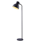 Tall Matte Black Modern Floor Lamp With Adjustable Shade For Living Room And Office 71 Inch Standing Light For Reading