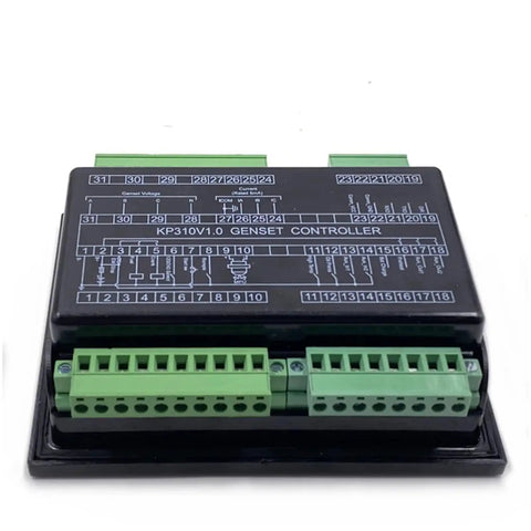 Remote Start And Stop Control Module For Generator Systems With Digital Display Panel Genset Controller Easy Install 1 Piece Replacement Durable Power Panel For Reliable Onsite Power Management, KP310V1.0