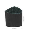 Snag These Heavy Duty Black Sound Dampening Foam Panels For Your Ac Outdoor Compressor To Quiet Engine Rumble With Foolproof Peel And Stick Backing Providing Slick Weekend Upgrades And Reliable Noise Control - angled view showing dimensions.
