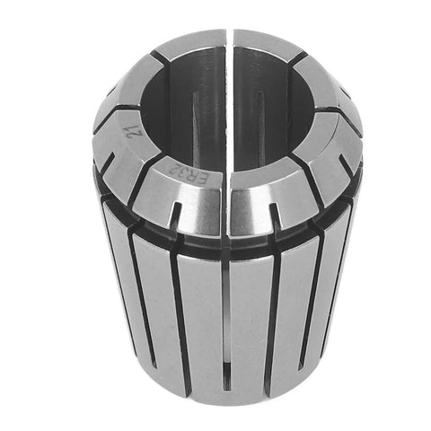 Heavy Duty Spring Collet Chuck 21mm showing detailed segments for CNC Router Engraving Machine and Milling Lathe Tools.