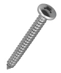 Dead Nuts Tough Number Ten X One Half Inch Stainless Steel Phillips Pan Head Wood And Sheet Metal Screws 304 Grade Self Tapping Fifty Pack