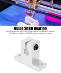 Aluminum Alloy Linear Motion Rail Support Kit For CNC Shafts And Guide Rails, Low Friction Design For Smooth Travel, Rock Solid Setup, Stable Secure Mount, Heavy Duty Build, Ideal For 3D Printers And Precision Machinery, aluminum guide shaft bearing block