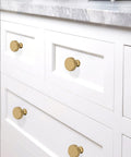 Champagne Bronze Cabinet Knobs 10 Pack Size 1-1/5 Inch 30mm Classic Kitchen Drawer Pulls For Cabinets And Drawers Zinc Alloy Hardware