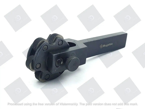 Six Wheel Rotating Head Knurling Tool For Lathe Tool Holder, Shop Ready Pro Grade Multi Head Knurl Disk, 3/8 X 7/8 X 5.5 In Holder