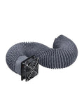 Heavy Duty Fume Extraction Kit For 3D Printer And Laser Engraver Enclosure with flexible exhaust hose and quiet fan.