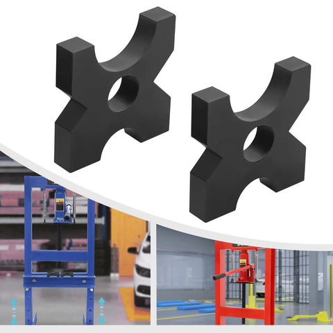 Bulletproof Two Pack Arbor Press Plate For Hydraulic Shop Press With One Inch Thickened H Frame And Four Notch Setup Compatible With Twenty And Thirty Two Ton Rigs Shop Ready Workhorse Accessory Kit Five By Five By One Inches