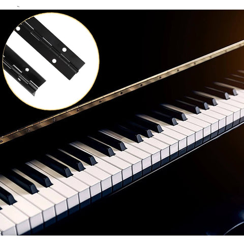Heavy Duty 6 Inch Stainless Steel Piano Hinge Continuous Hinge With 1.2 Inch Open Width for pianos with black keys
