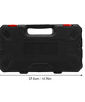 320mm Heavy Duty Rivet Nut Tool Kit with U Shaped Arm and hard case dimensions shown
