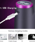 Close-up of 5 Gallon Water Bottle Pump For Easy Dispensing No Sweat Lifting Or Tipping Required Quick Install Simple Switch with USB charging port