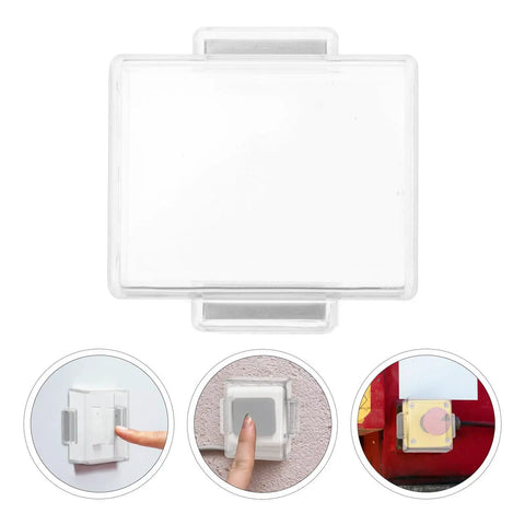 Dustproof Plastic Push Button Switch Cover for Industrial Control Panels and Outdoor Equipment Protective Button Guard Shield for Emergency Stop Start Button and Push Switch Guards clear plastic cover on square push button
