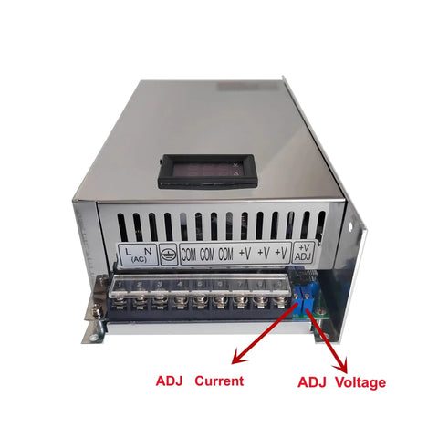Top Notch Adjustable Industrial Power Supply 1000W Versatile Ac Dc Transformer with adjustable current and voltage settings.