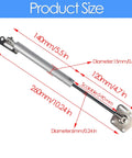 Heavy Duty 10 Inch Gas Struts 2 Pack Soft Close Cabinet Lift Supports with dimensions for easy installation and compatibility.