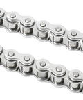 Top Tier 1.5Meters 304 Stainless Steel Short Pitch Roller Drive Chain Join Buckle for Industrial Transmission Gear.