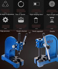 Heavy Duty Manual Arbor Press 3 Ton Cast Iron Desktop Punch Press Built Like A Tank For Tough Metal Stamping Bending Stretching And Precision Shop Projects