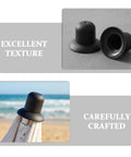 Slick Replacement Patio Umbrella Screw Caps Kit Two Pack Black Weather Resistant Plastic Top Ends on umbrella pole at beach