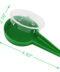 Green 5 Pack Seed Dispenser Sower For Garden, Planter Seeder Tool With 5 Dial Settings, 4.92x2.76 inches, lightweight plastic