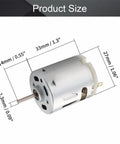 DC Motor 6V to 12V 5680-10885RPM 0.38A Tiny Dope Micro Motor With 2.3mm Round Shaft, size dimensions shown.