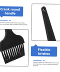 Anti Static Cleaning Brush Kit With Flexible Bristles And Handy Crank Handle For Keyboard, Sewing Machine, And Electronics Maintenance In Lab And Factory Settings Your Go To Gadget Care Kit, black brush close-up