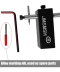Heavy Duty Knife Maker Center Scribe And Adjustable Edge Line Scriber with alloy marking nib and hex key for adjustments.