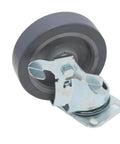 5-Inch Polyurethane Caster Wheel Set Of 4, 280 Lb Each, 1120 Lb Total Capacity, Smooth Quiet Swivel Casters, side view