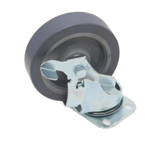 5-Inch Polyurethane Caster Wheel Set Of 4, 280 Lb Each, 1120 Lb Total Capacity, Smooth Quiet Swivel Casters, side view