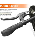 Electric Bike Brake Lever With Cutoff Sensor For E Scooter And Ebike Aluminum Handle With Comfortable Rubber Grip Black