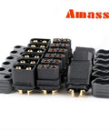 XT60H Bullet Connector Set 10 Pair Male And Female For RC Lipo Battery Parts Upgraded High Current 60A Safe Buckle Cover