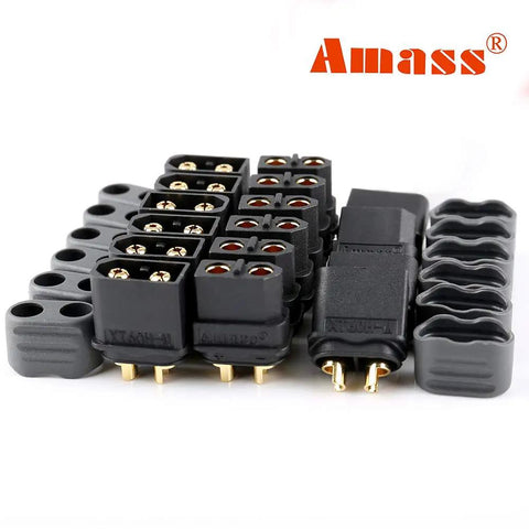 XT60H Bullet Connector Set 10 Pair Male And Female For RC Lipo Battery Parts Upgraded High Current 60A Safe Buckle Cover