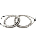Heavy Duty Stainless Steel Fuel Line Kit For Chevy Impala And Monte Carlo 3.5L Flex Engine 2006 To 2011 Straight Swap Repair With No Hassle Install And Tight Fit flexible fuel hoses with quick disconnect ends and protective wrapping