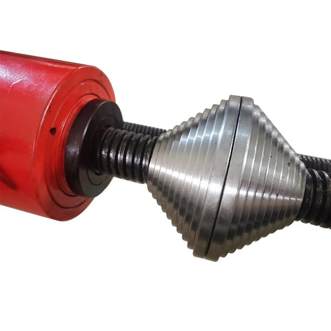70 Ton 110V Electric Hydraulic Pump For Excavator Undercarriage Track Pin And Bushing Extraction With Heavy Duty Chain Pressing Kit close-up of hydraulic pump components.