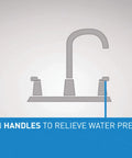 Diagram showing faucet used with 1224 Replacement Faucet Cartridge Kit For Double Handle Faucets And Tub Showers, Fits Moen