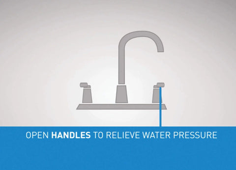 Diagram showing faucet used with 1224 Replacement Faucet Cartridge Kit For Double Handle Faucets And Tub Showers, Fits Moen