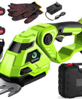 2-In-1 Cordless Grass Shears And Hedge Trimmer With A 5.3-Inch Blade Includes 2 Rechargeable Batteries And Charger