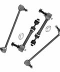 12Pc Front Suspension End Kit For 2010-2017 GMC Terrain And Chevy Equinox Including Lower Control Arms, Ball Joint Tie Rods, Sway Bar Links, And Rack Boots Replacement Set