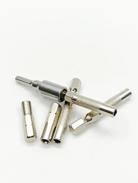 1/4 To 4mm Bit Adapter Kit With Magnetic Hex Bits Converter Precision Bits Set for DIYers and repairs, six piece tool steel set