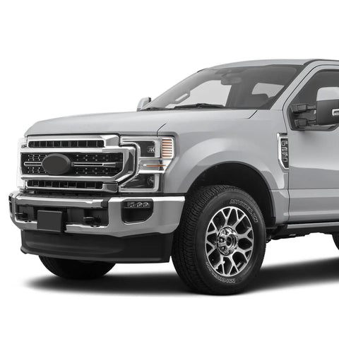Ford F-Series truck front with 2.5 Inch Front Leveling Lift Kit With Bump Stop Mount Spacers For Ford F250 SD F350 SD And F450 SD 2005-2022 4WD