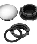 Stainless Steel Sink Hole Plug Cover Two Pack Fits One To One Point Four Inch Faucet Hole Easy Install No Tools Required Rust Resistant