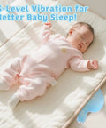 Baby lying on Ultra Soothing Baby Sleep Soother With Gentle Vibration Portable Vibrating Mattress Pad For Newborn And Infant