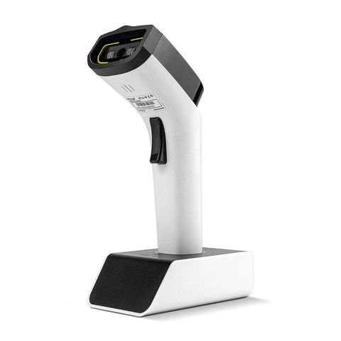 Bluetooth 1D Wireless Barcode Scanner With Hands Free CCD Reader Stand Built In Memory Works With Mac OS Windows iOS Android DS5000