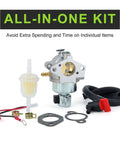 SV600 20 HP Carburetor Replacement Kit 20 853 95 S 20 853 71 S components with fuel filter and gaskets