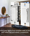 Hands Free Smart Motion Sensing Dimmer Switch 2nd Gen With WiFi, Neutral Wire Required, works with wired and wire-free companions
