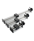 Manual Sliding Table XY Stage 100 to 500mm Stroke with SFU1204 Ballscrew Handwheel Double Optical Axis CNC Table for Saw and 3D Printer