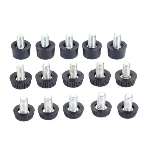 Height Adjustable Leveling Chair Leg Feet Set For Sofa Bed Table And Cabinets M6x10mm Threaded Screw In Floor Protectors 10 Pieces