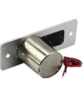 Heavy Duty Waterproof Magnetic Lock For Glass Doors And Gates With Fail Safe Electric Access Control And Reinforced Drop Bolt Deadbolt, close-up view with water droplets.