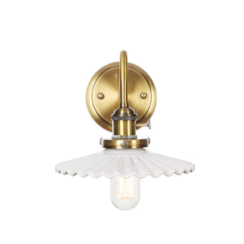 Nordic Ceramic Gold Wall Sconce With On Off Switch Reading Light Fixture For Living Room And Bedroom Modern Ceramic Shade Easy Wall Mount