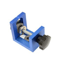 Pocket Hole Jig Kit System DIY Woodworking Aluminum Alloy Locator Tool with anodized finish and precision scale viewed diagonally