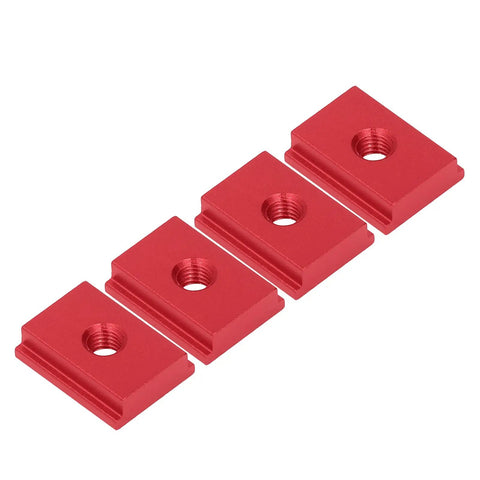4 Pack M8 T Slot Nuts For 30 Series Aluminum Profiles With Galvanized Finish Pro Grade Easy Install For Woodworking Tables And Table Saws Red