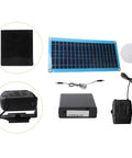 Rugged Portable Solar Heater For Dog Kennels Chicken Coops And Mini Greenhouses showing solar panel, charger, and blower components.